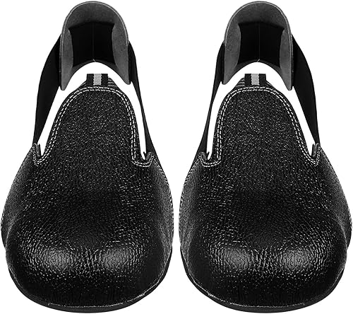Miniatura 7 de EXCEART Punta de acero 1 par de tapas de zapatos de seguridad universales antigolpes de cuero cubiertas de zapatos accesorios con correa ajustable