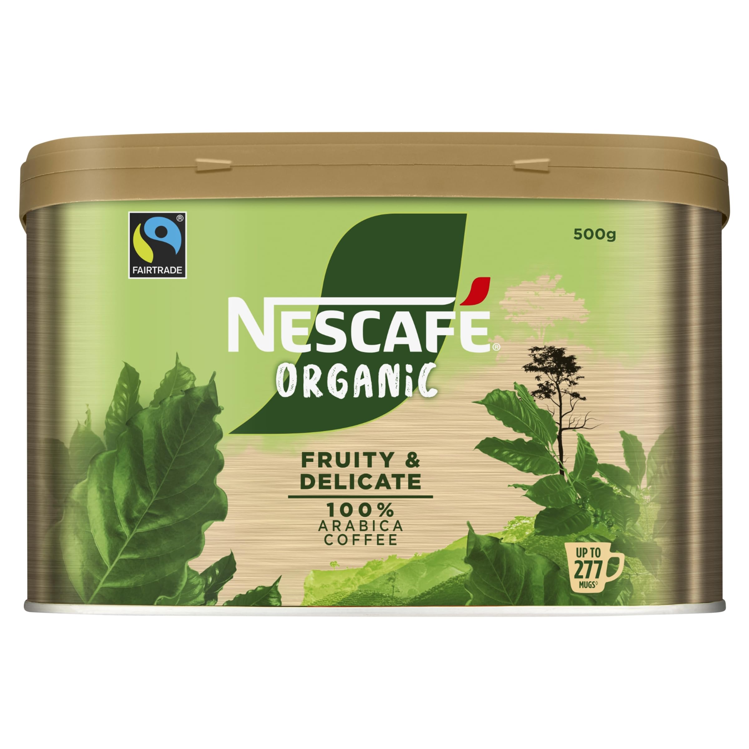 Organic Fairtrade Instant Partners Blend Coffee 500g Tin
