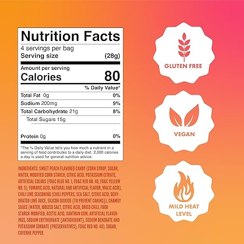 Miniatura 2 de Chili Chews Bocaditos de caramelo dulces y picantes de gran sabor, aperitivos para todas las edades, la combinación perfecta de dulces y picantes,