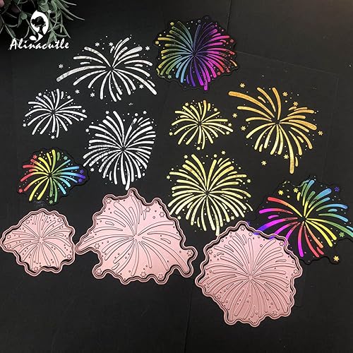 Miniatura 3 de Alinacutle 7pc Sentiments Metal Hot Foil Stamping Troquelado con Amor Abrazos Besos Felices para la fabricación de tarjetas de papel