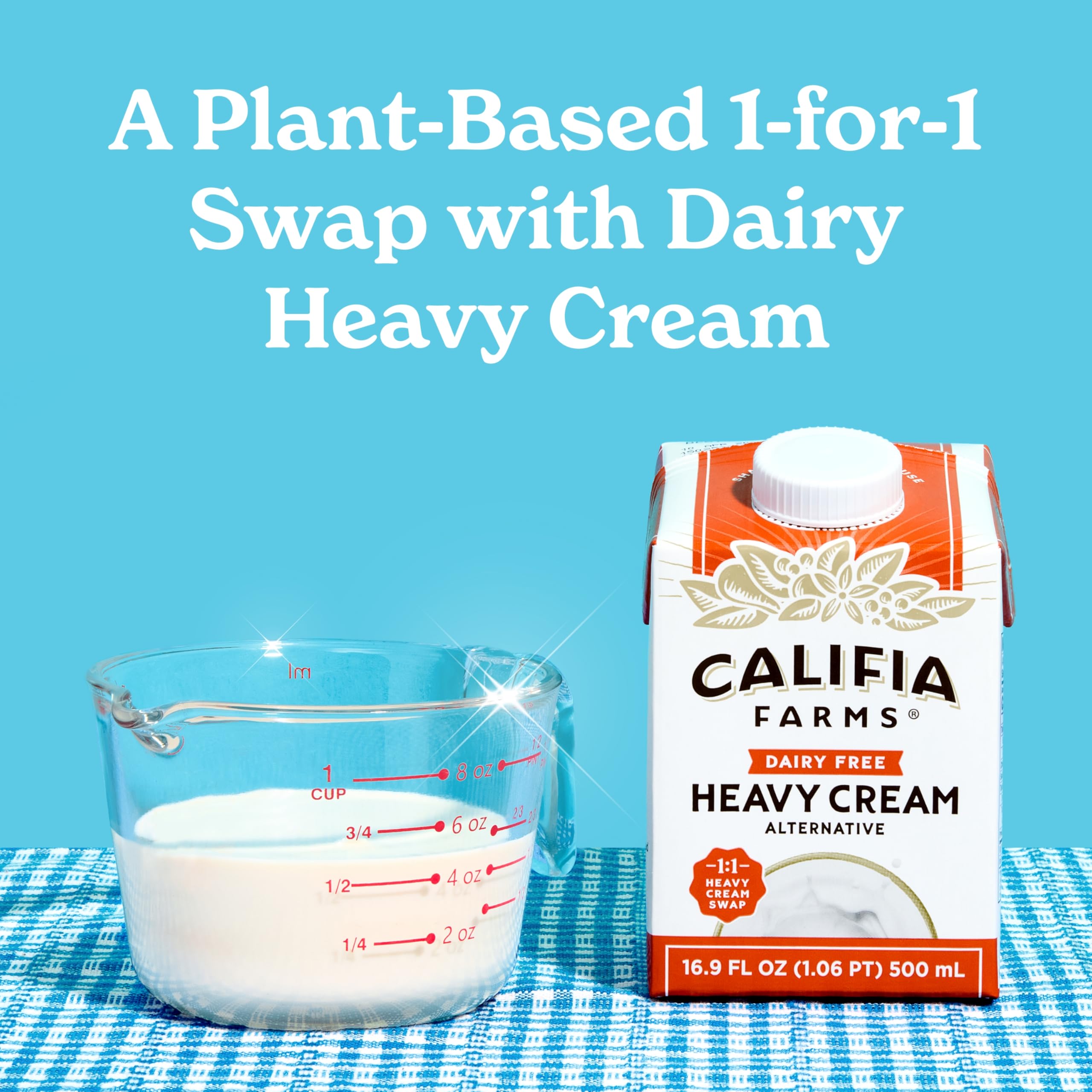 Califia Farms - Heavy Whip Cream Dairy Free Substitute 16 9 Oz Soy Free Plant Based Vegan Non — view 4