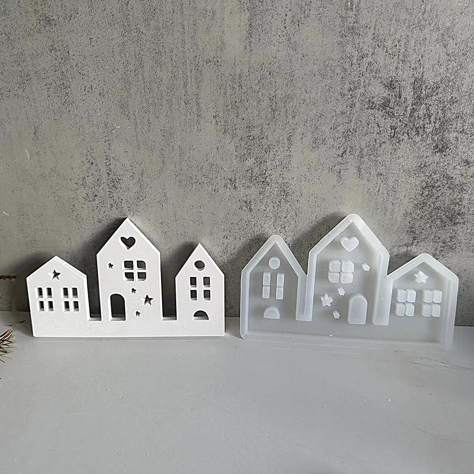 Moule En Silicone Multi-style Love House DIY, Moules En Résine De Plâtre De Regina Faits à La Main, Décoration D'intérieur, Artisanat, Maisons Ci-après, Chandelier Exécutif