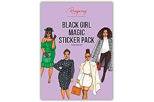Rongrong Black Girl Magic Planner Stickers For Journals Calendars and Planners Fierce...