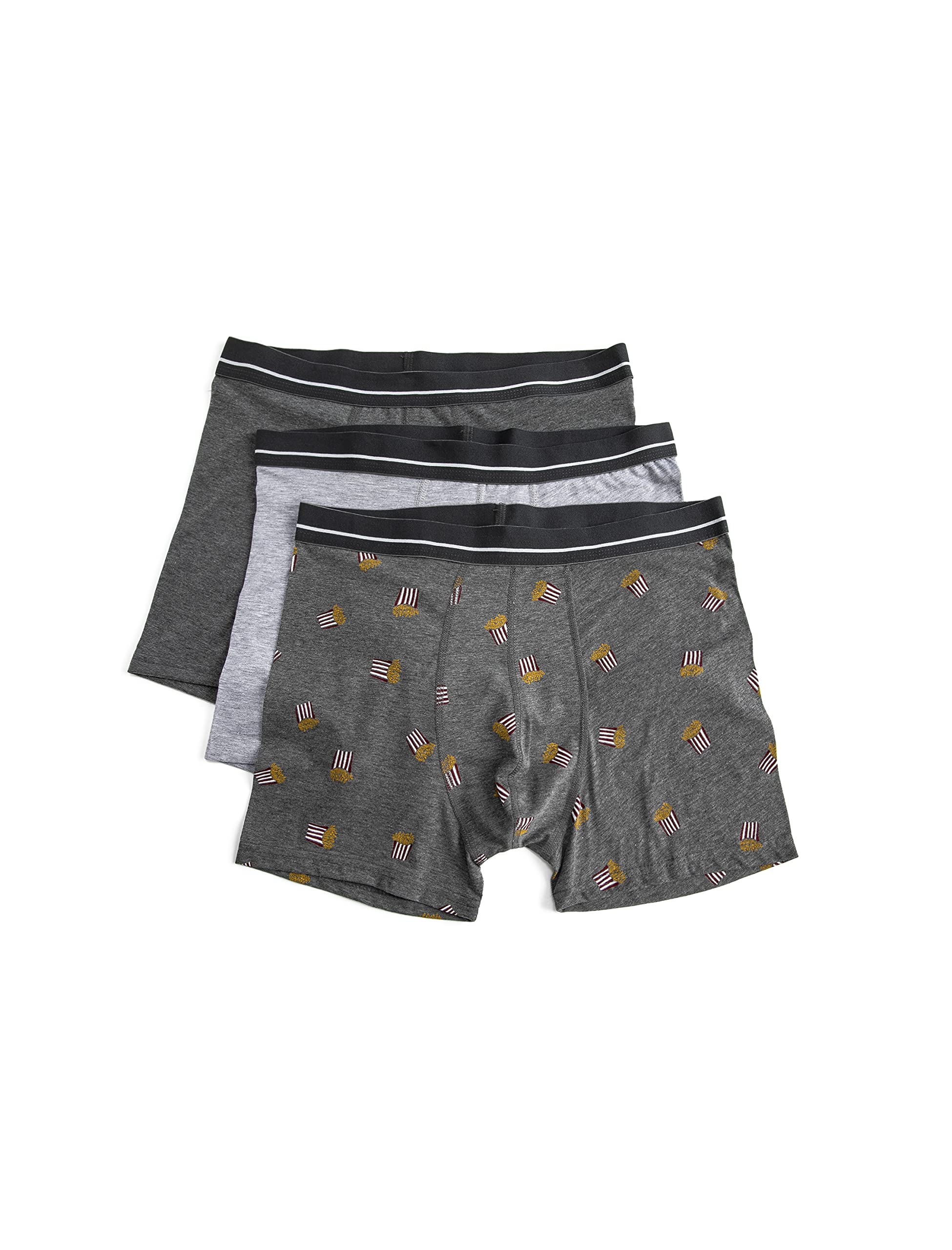 3'lü Boxer Seti Eğlence Baskı Detaylı Pamuklu