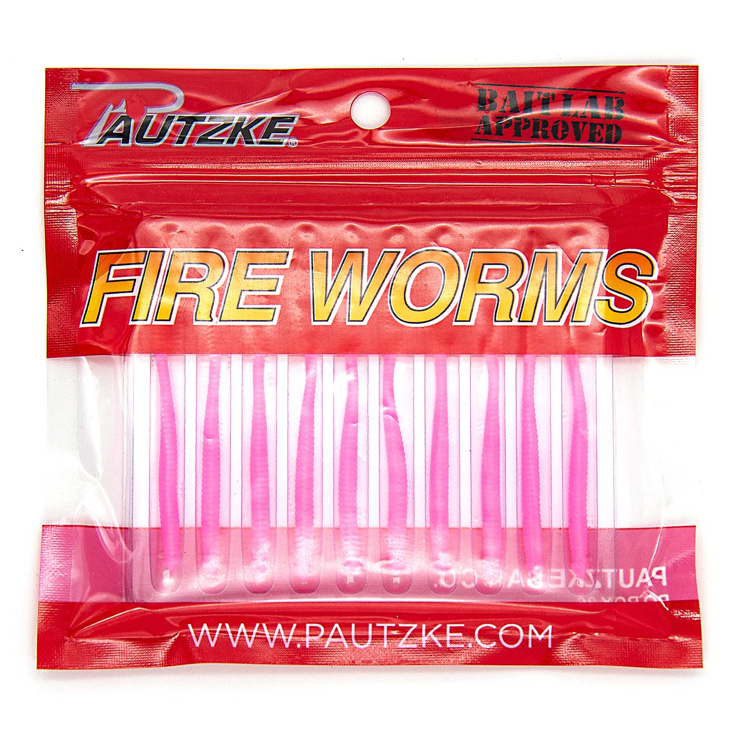 Pautzke Fire Worms Soft Bait - Pink - 2.7in | 6.8cm - Trout