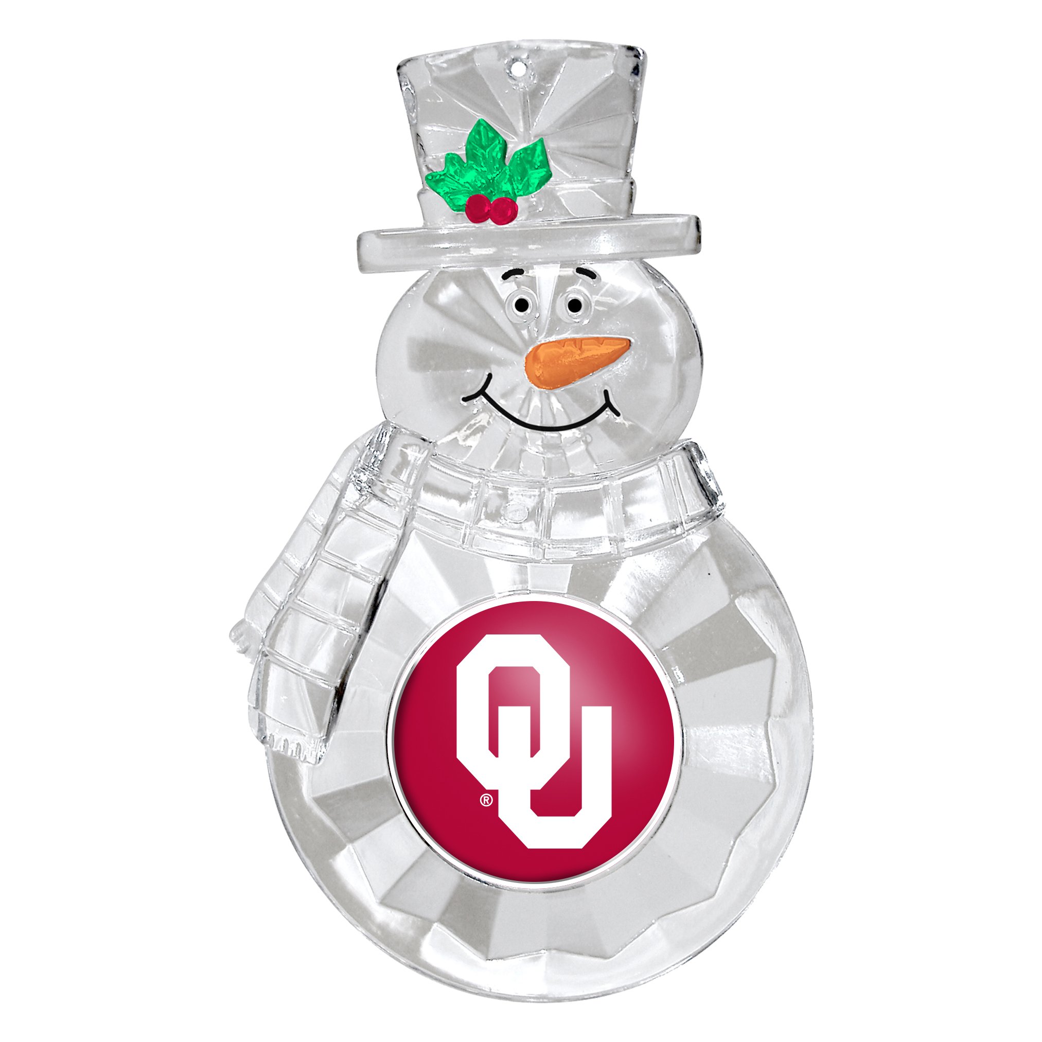 NCAA Oklahoma Sooners Traditional Snowman Ornament