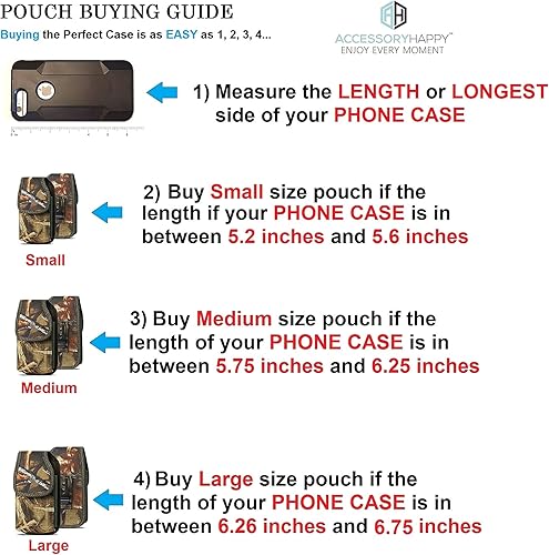 AH Hunting Tree CAMO - Funda de nailon para teléfono con lazo para cinturón, para Android Moto iPhone 11 Pro Max XS Max iPhone 8 Plus, 6S+ 6 Plus,