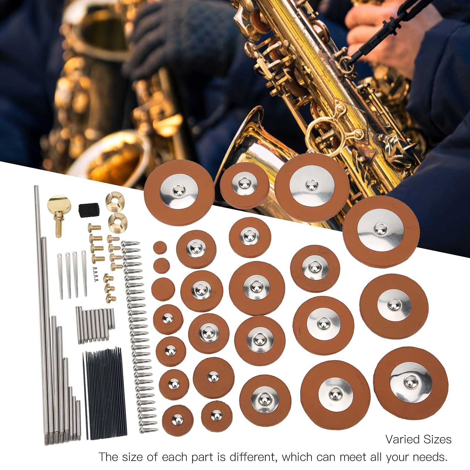 Altsaxophon-Saxophon-Zubehör, Ersatzpolster, Altsaxophon-Reparatursatz, Saxophon-Wartungswerkzeug-Set