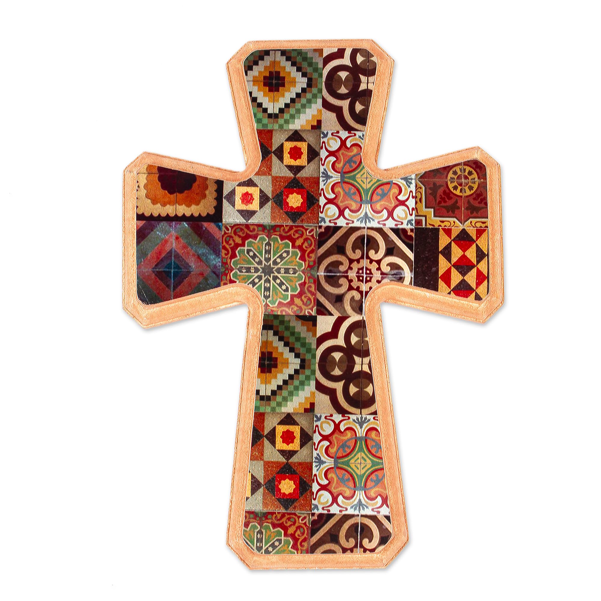 Amazon.com: NOVICA Artisan Handcrafted Decoupage Wall Cross with