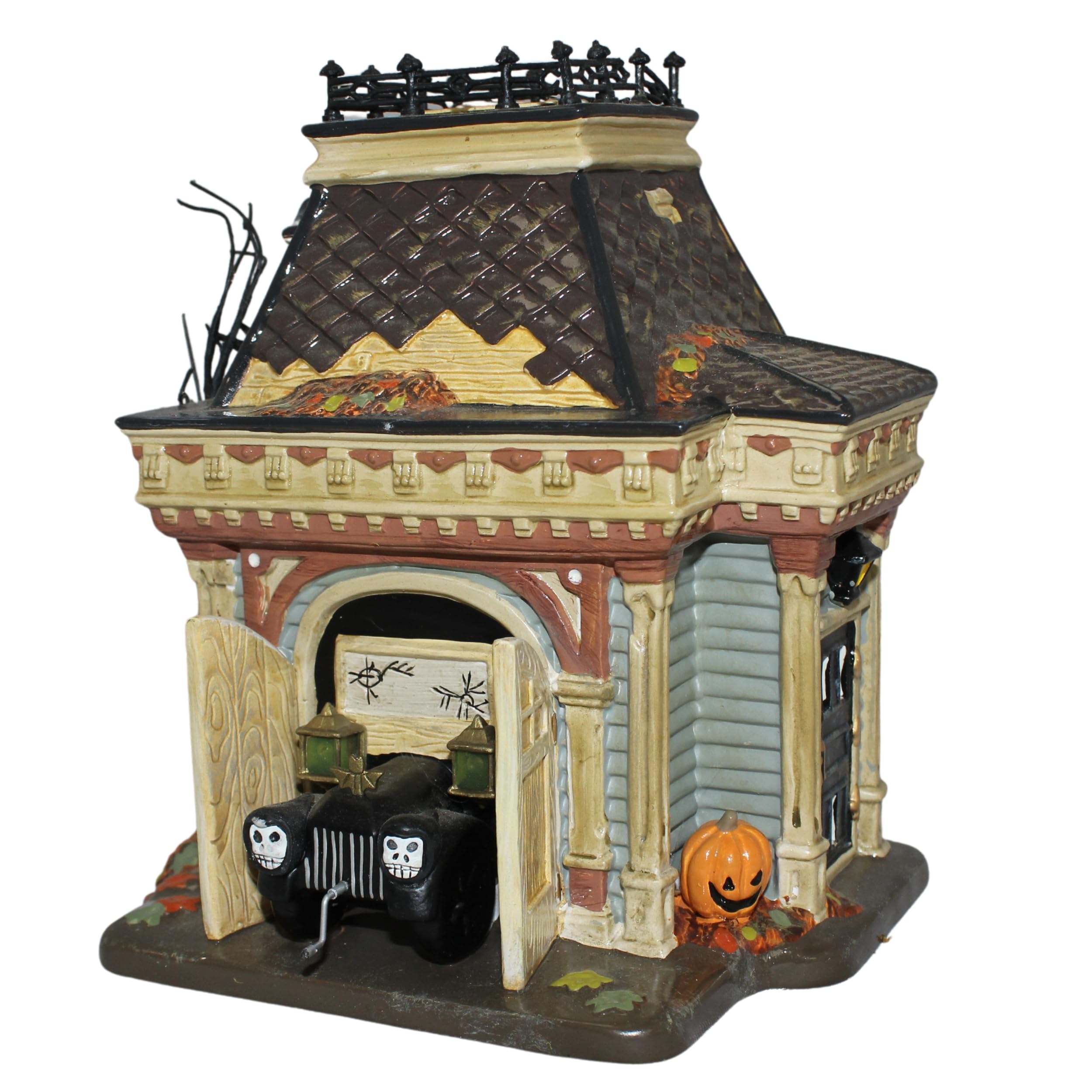 Amazon.com: Department 56 Snow Village Halloween Grimsley's Garage