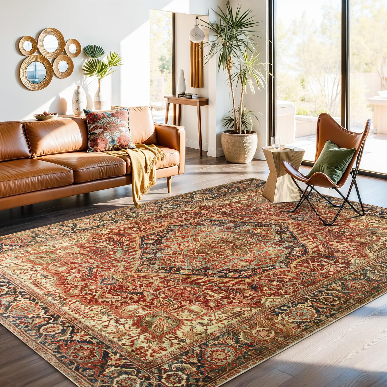 Imperial Rooms Rugs Living Room 120 x 170 cm Traditional Design Vintage Rug for Bedroom – Fluffy Large Area Rugs - Easy to Clean Non Slip Washable Rug Office, Kids Room (Majestic) — image 1