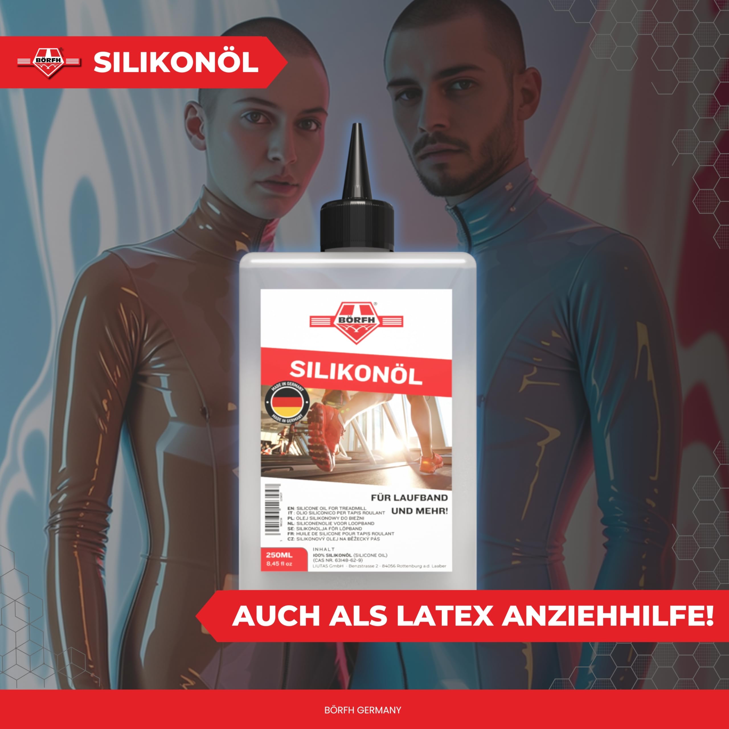 Huile pour tapis de course 250 ml – Huile de silicone pure pour tapis de course et équipements de sport, non toxique, idéale pour la maison et les artistes, tapis de course à huile de silicone,
