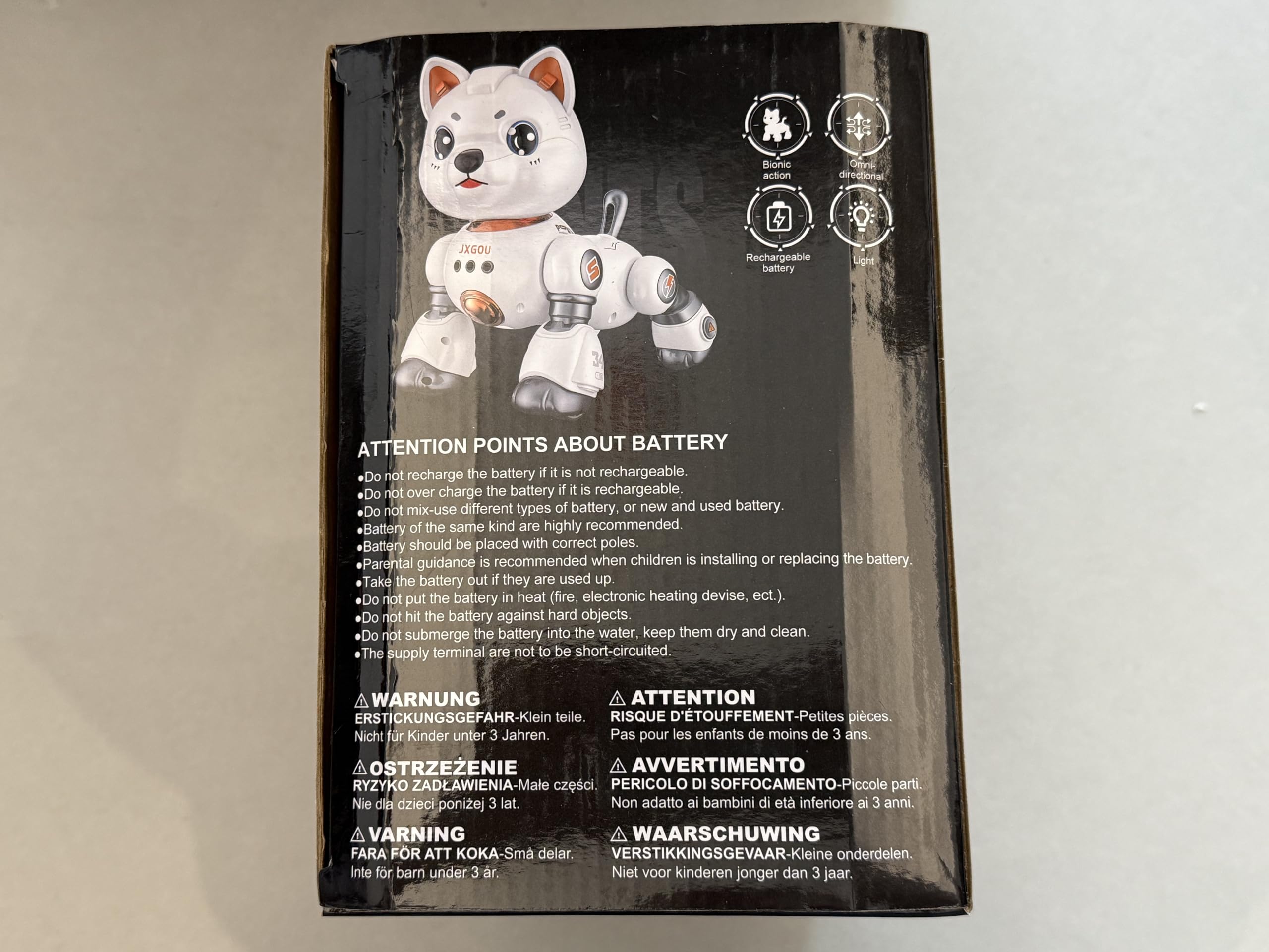 Ferngesteuerter Roboter Haustier Spielzeug,Interaktives Intelligentes Roboter Katze Kinder mit Licht und Sound,Programmierbares RC-Spielzeug Geschenke für Kinder ab 8 Jahren