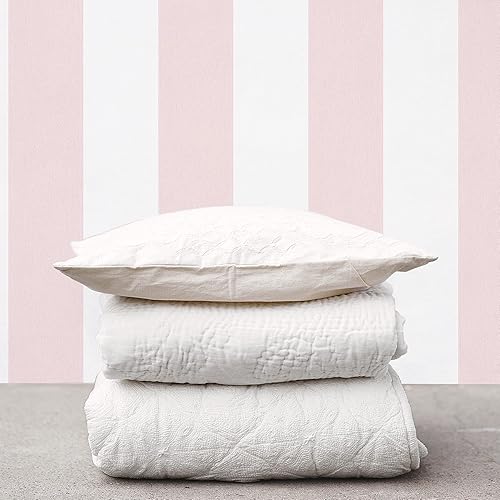 Miniatura 2 de Galerie G67585 Smart Stripes 2 - Papel pintado con diseño de rayas anchas, rosablanco, 32.8 ft x 20.9 in