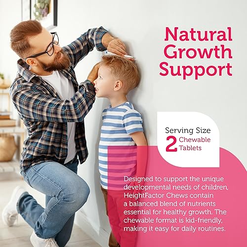 Miniatura 5 de Zahler HeightFactor - Tabletas masticables - Suplemento natural para el crecimiento de la altura de los niños a partir de 4 años y más, formulado