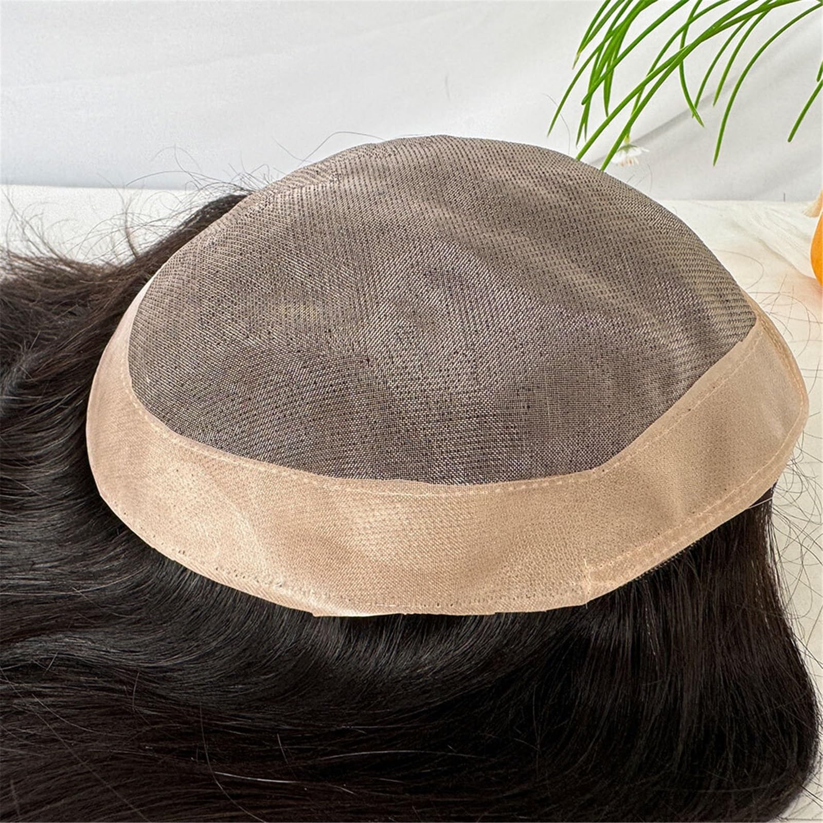 Stylizacja Tupecik z systemem wymiany ludzkich włosów dla mężczyzn 9 cali(Dark Brown)