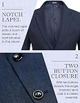 COOFANDY Men's Blazer Casual Slim Fit Sport Coats Two Button Lightweight Suit Jacket