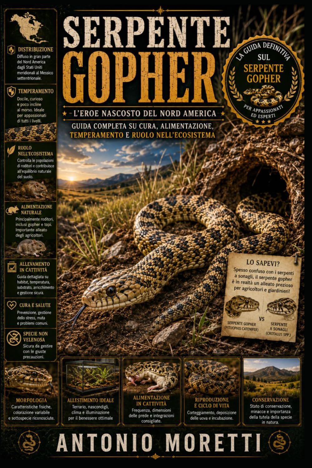 SERPENTE GOPHER: L’eroe nascosto del Nord America — guida completa su cura, alimentazione, temperamento e ruolo nell’ecosistema