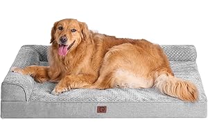 EHEYCIGA Memory Foam Orthopedic Extra Large XXL Dog Bed with Waterproof Washable Cover