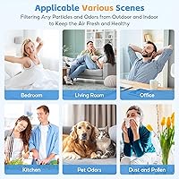 Vista 7 de BP03 Juego de filtros de aire de repuesto compatible con Dyson BP03 BP04 BP06 Purificador de aire grande + silencioso formaldehído extra grande, 1