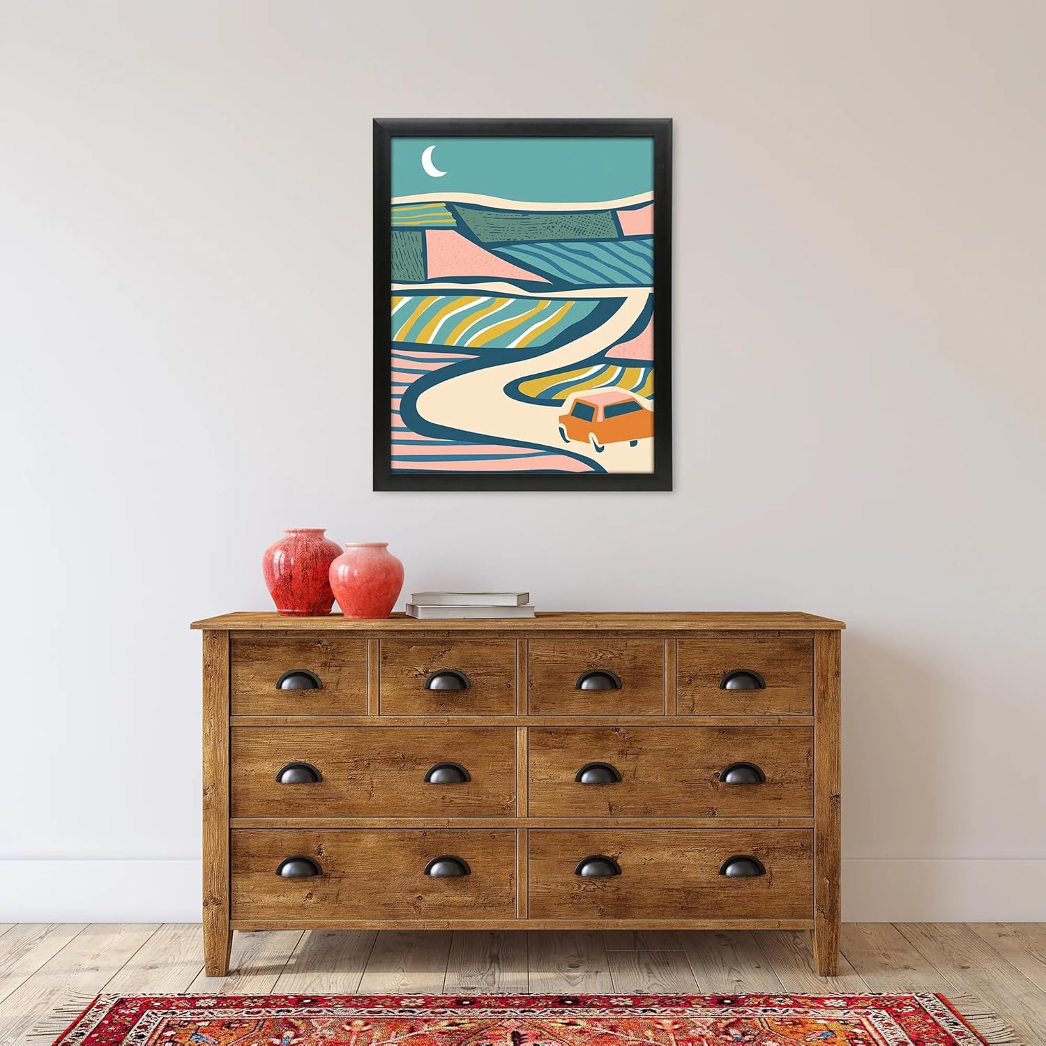 24x30 Black Museum Profile Picture Frame, 1.5" Thick PS Material Molding, Multi-Way Display, Over-the-Door/Wall Mount Hardware, Scratch-Resistant Packaging, 2026 New, Essential for Home/Office/Movie Room Wall Decor