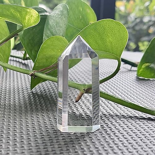 Cuarzo transparente grande natural del Himalaya tibetano de alta altitud crudo de 6 lados de cristal de punta de cuarzo transparente. Punta de