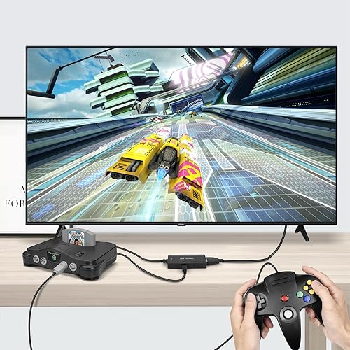 Miniatura 2 de N64 to HDMI Adapter, Sonicgrace N64 to HDMI Converter with HDMI Cable for Nintendo 64SNESSFCGamecube, Game Video Signal to HDMI Signal, Displayed on