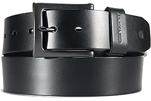 Carhartt Men's Rugged Burnished Leather Box Belt