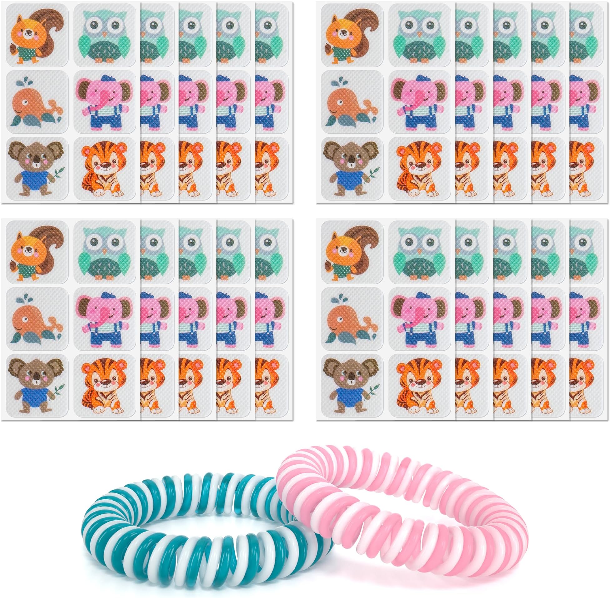 BuggyBands 120 Pack Mosquito Patches Stickers for Kids & Adult, Resealable Stickers with 2 Pack Mosquito Bracelet, Mosquito Stickers for Indoor Outdoor Camping & Travel Summer Camp Essentials