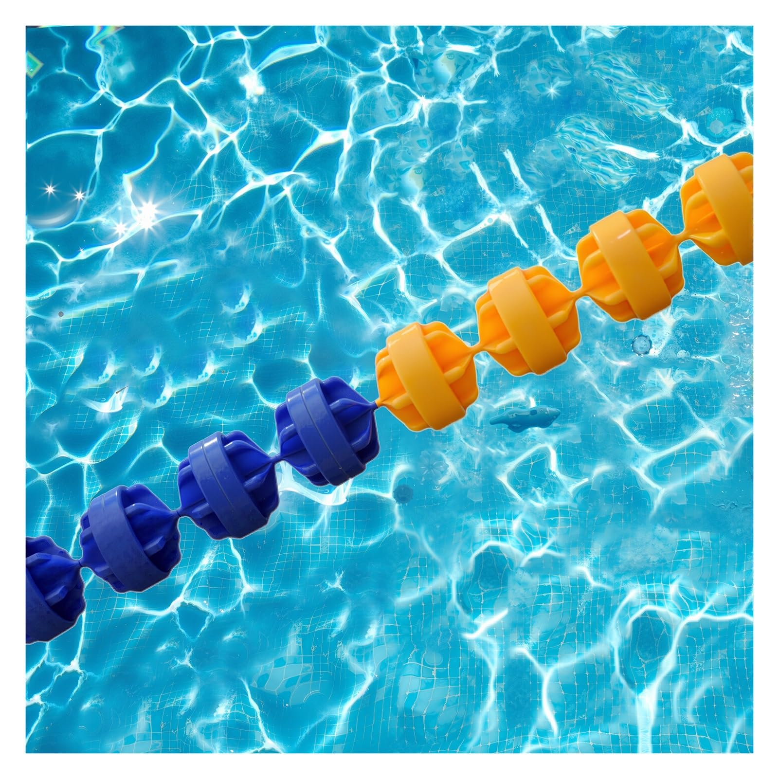 Corde de sécurité piscine 10m ajustable barrière flottante durable