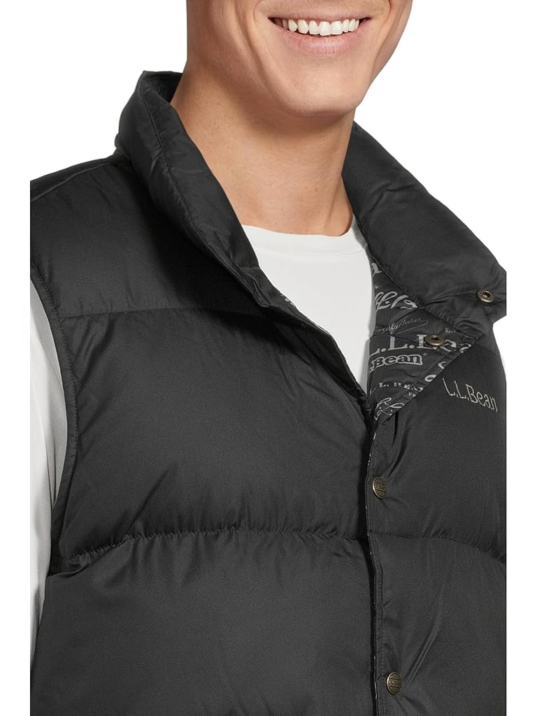 Black L.L.Bean Trail Model Down Vest '82