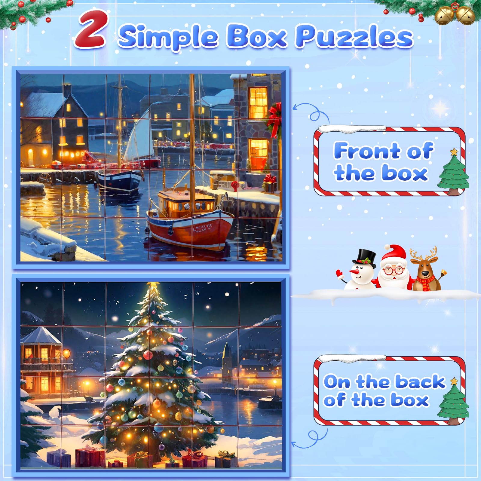 Adventskalender 2025 puzzels voor kinderen, 1008 delen, aftelkalender voor jongeren en volwassenen (rood Adventskalender 2025 puzzels voor kinderen, 1008 delen, aftelkalender voor jongeren en volwassenen (rood