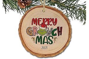 Merry GRINCH mas 2021 Christmas Tree Ornament