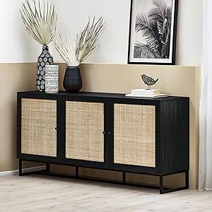 Julian Bowen Aparador Padstow, Color Negro, Talla única