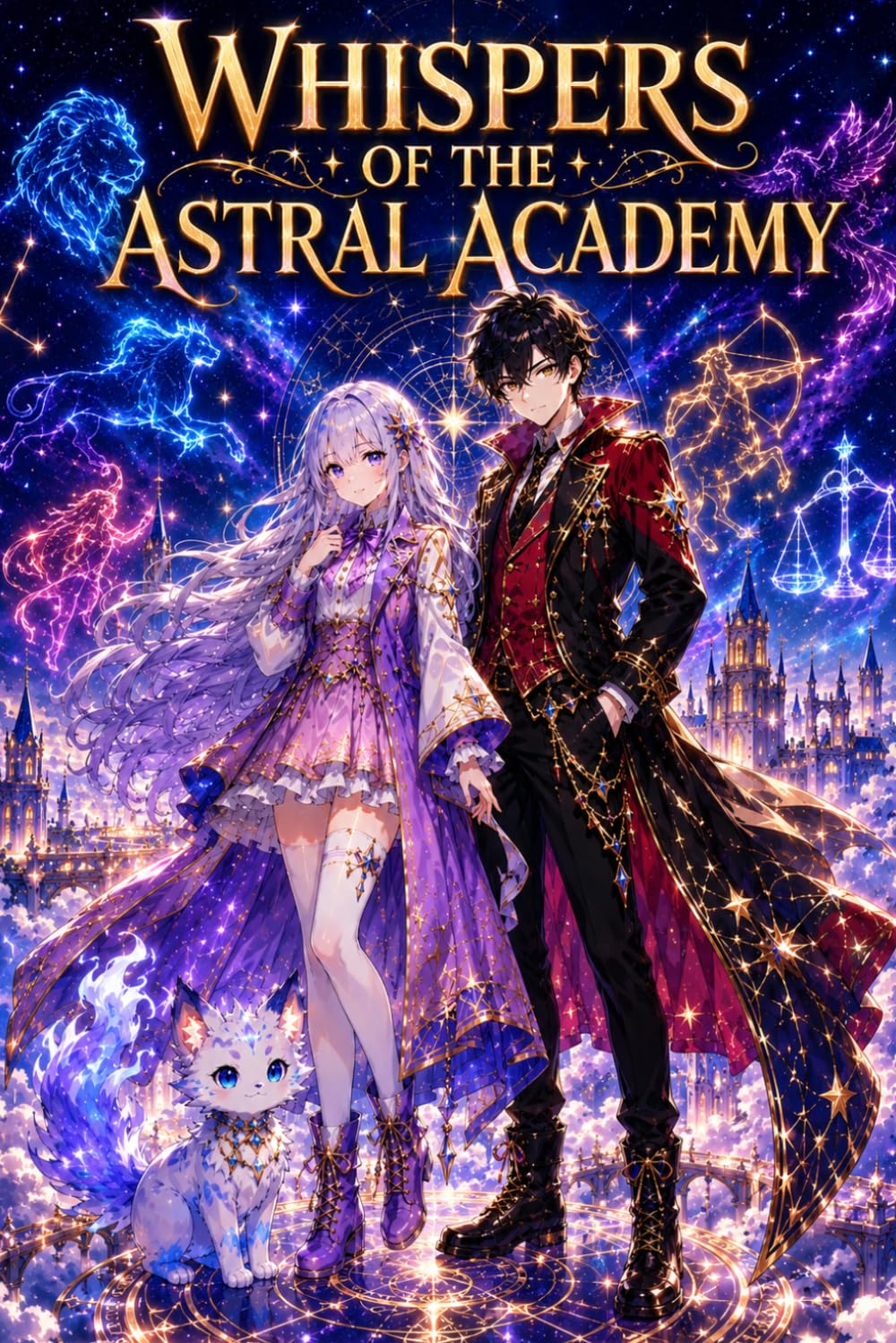 Whispers of the Astral Academy: A Dark Anime Fantasy Adventure with Celestial Magic, Hidden Secrets, Shadow Powers, Magical Creatures, and Epic Academy Action