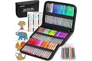 Soucolor Gel Pens for Coloring Books and Sketching
