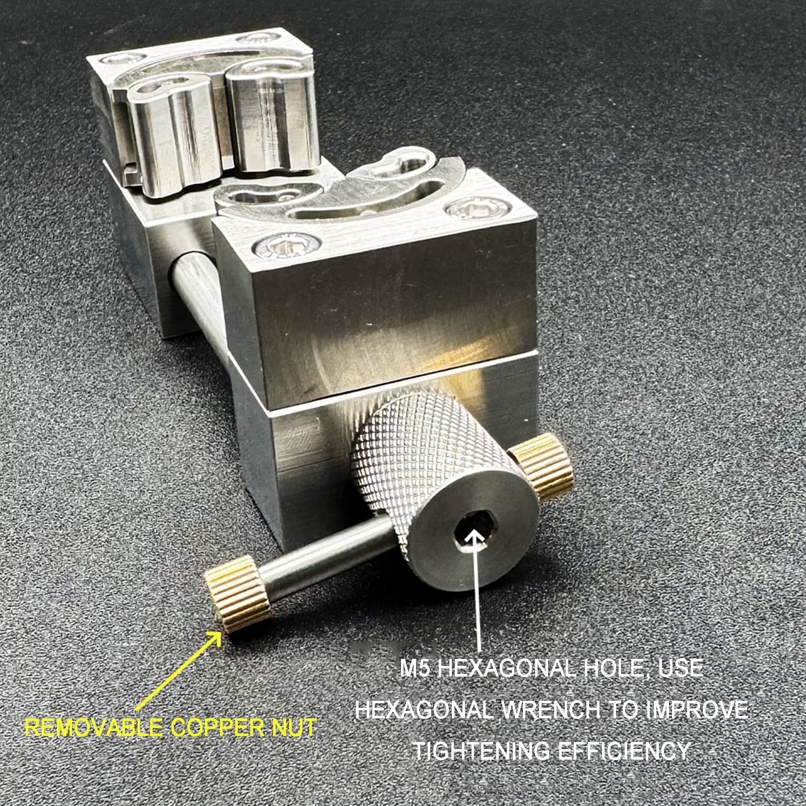 Tornillo De Banco Fractal De Acero Inoxidable, Tornillo De Banco Autoajustable para Taladro, Abrazadera, con Diseño De Mordazas Múltiples, para Manualidades, Fabricación 150mm