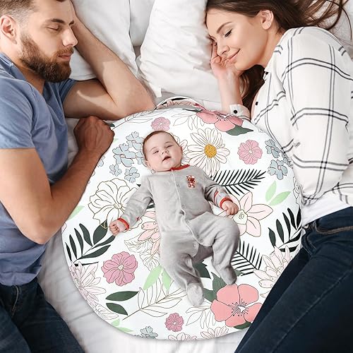 Miniatura 8 de Funda para tumbona de bebé para niños y niñas, funda de almohada para tumbona de recién nacido, ultra suave, ajustable, 1 paquete de funda para