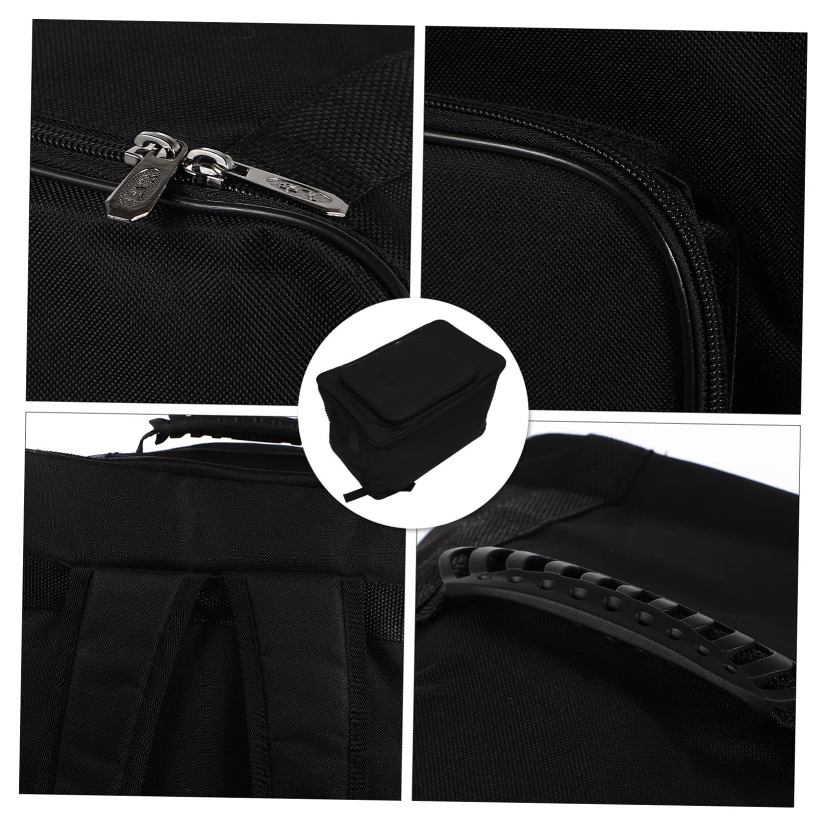 ABOOFAN 1 bolsa de cajón para niños, mochila de viaje, bolsa de mano negra, bolsa de transporte, mochilas para tambor de caja de mano, tela Oxford, práctica mochila de tambor, mochila de
