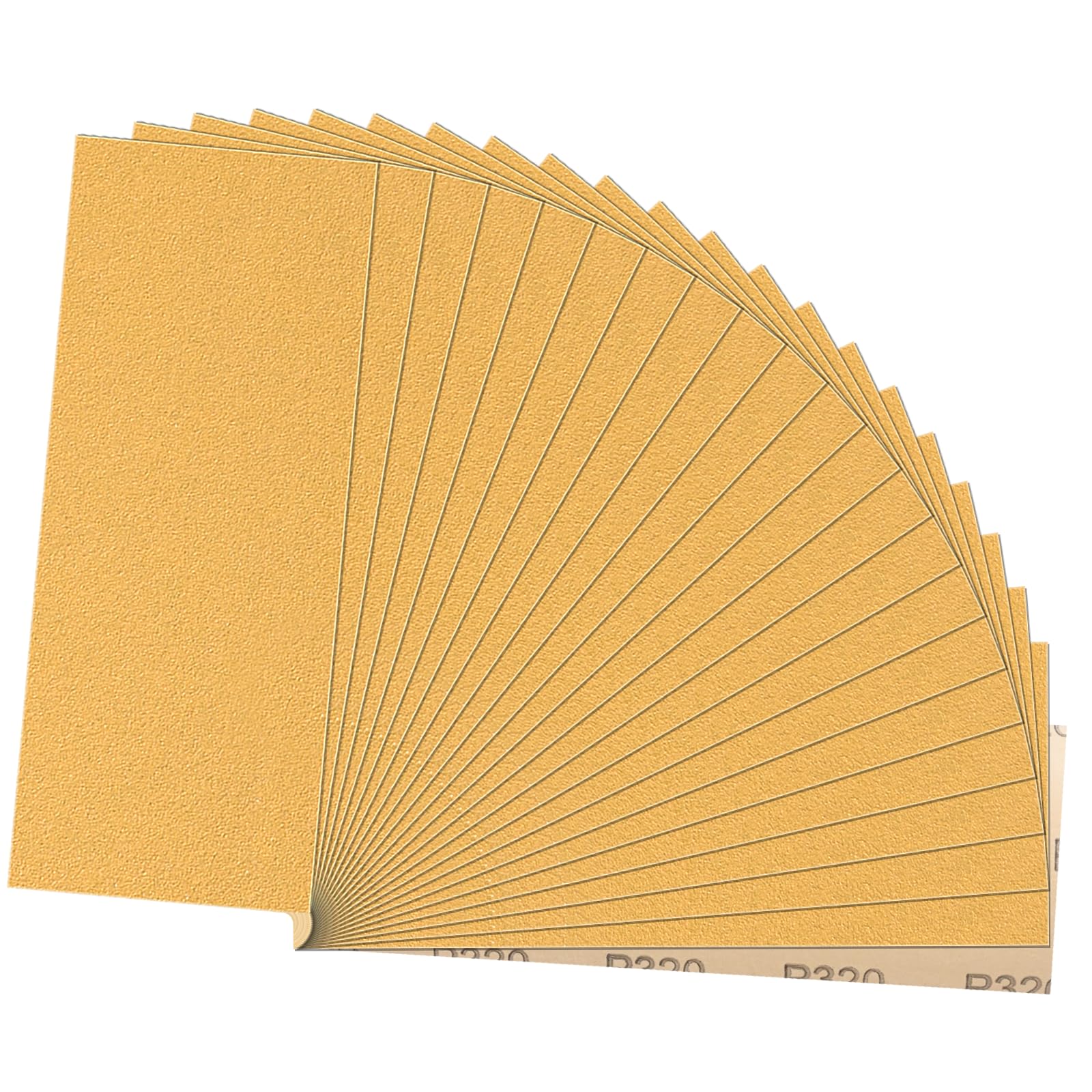 STEBRUAM 21 Sheets Sandpaper,240 Grits Wet and Dry Polishing for Metals Walls Wood Furniture,9x3.6 Inch Sand Paper (Yellow)
