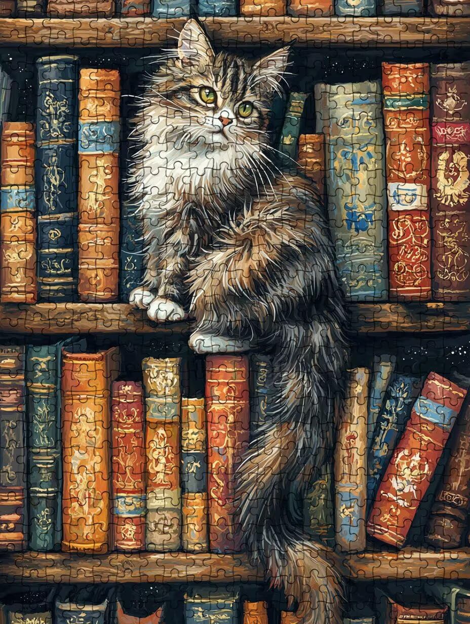 Puzzle 2000 sztuk, regał na książki puzzle dla dorosłych 2000, drewniane puzzle, klasyczne gry edukacyjne, niemożliwe wyzwanie, rodzina gier, kreatywny prezent DX0YL1-840