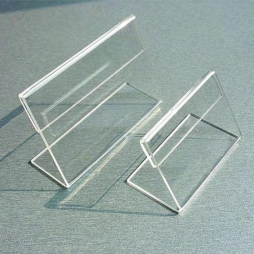Acrylic Table Display Holder Medium 3 x 1.5 inches Pack of