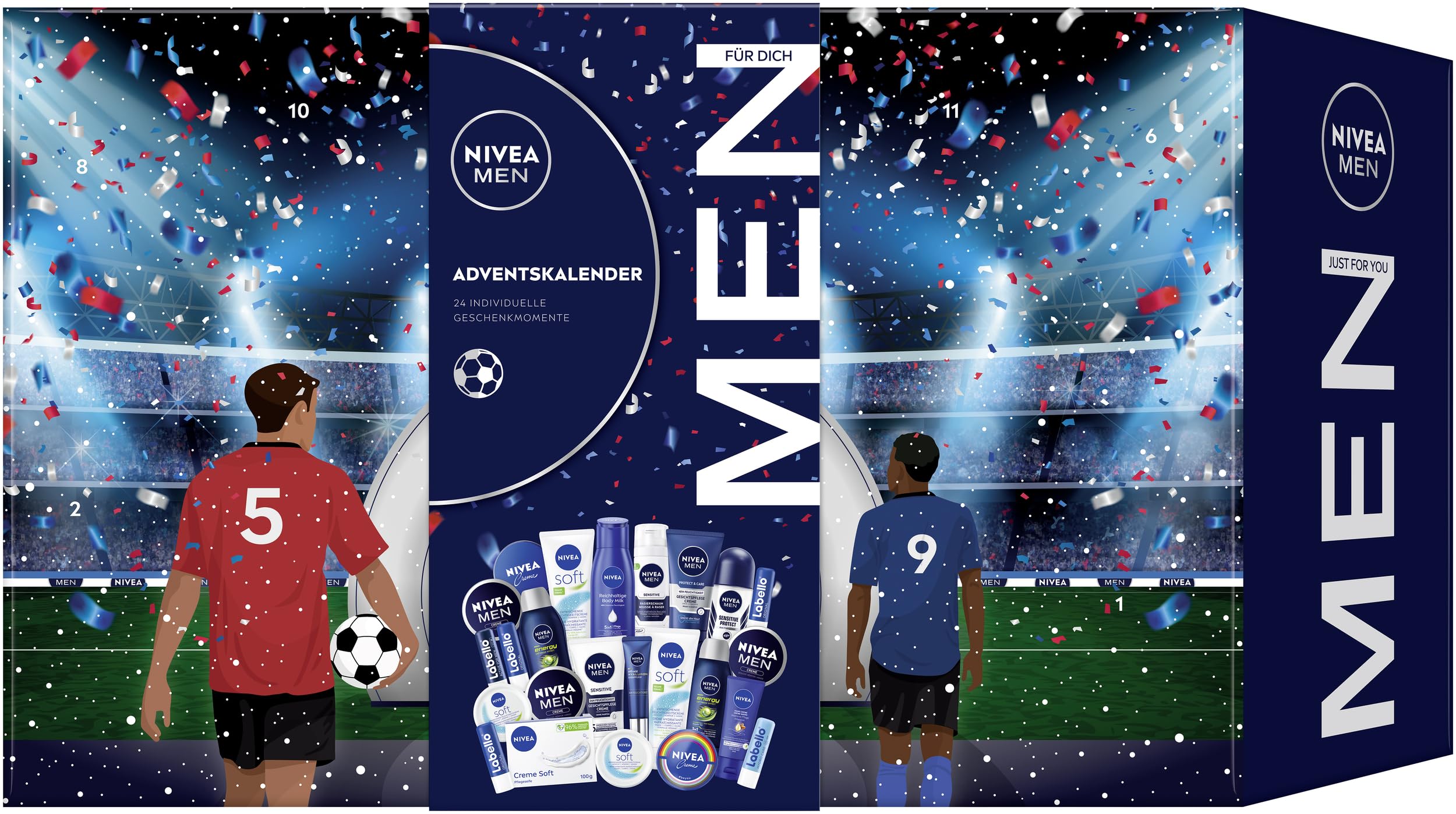  NIVEA MEN Adventskalender 2024 mit 24 Türchen voller verwöhnender Motiv 