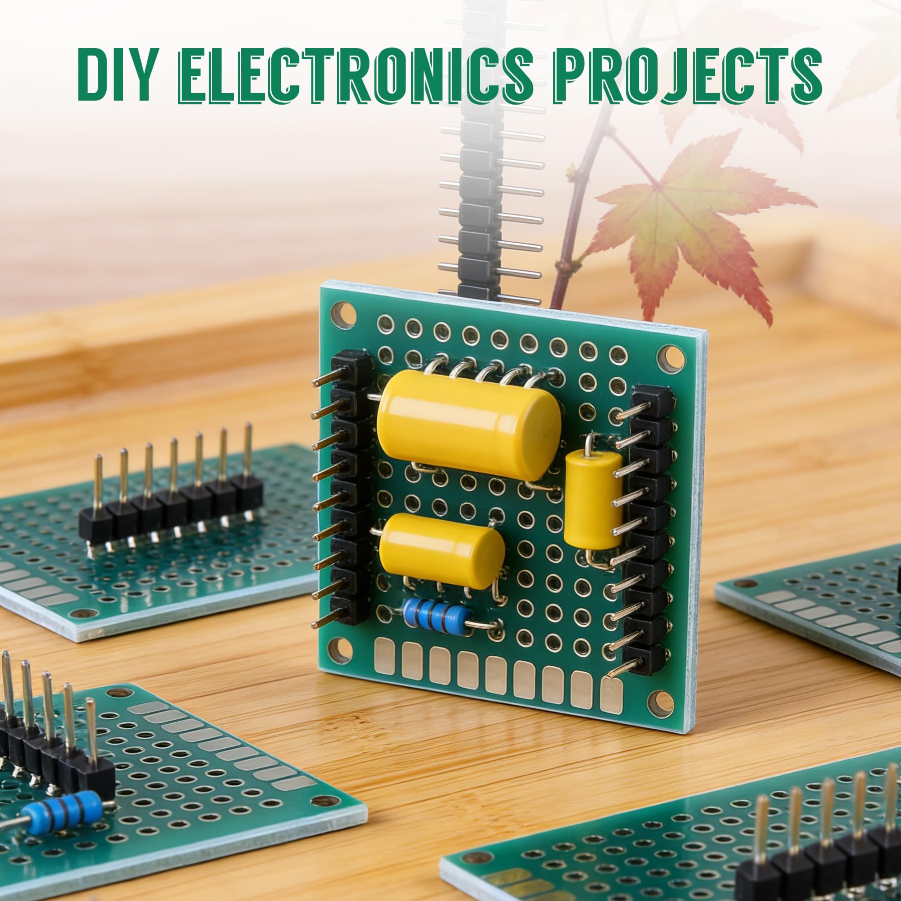 5 Stück PCB Board 10 x 10 cm einseitiger Prototyp Perfboard, Löten und elektronische Steckplatine, Zinnbeschichtung, Prototyping, PCB Leiterplatten für DIY Löten, elektronische Projekte (10,2