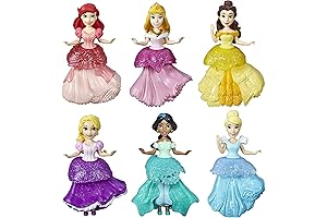 Disney Princess Royal Clips Doll 6-Pack with Fashion Clips