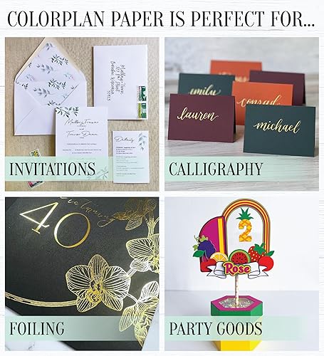 Miniatura 6 de Cardstock Warehouse Colorplan Vermillion Red - 8.5 x 11 pulgadas - 100 libras  9.52 ozm de papel de cartulina mate de alta calidad, 25 hojas