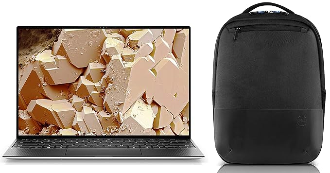 DELL XPS 9300 13.3-inch (33.78 cms) FHD Laptop (10th Gen Core i5-1035G1/8GB/512GB SSD/Windows 10 Home Plus & MS Office 365- 1Yr Subscription/Intel HD Graphics), Silver+Dell Pro Slim Backpack 15