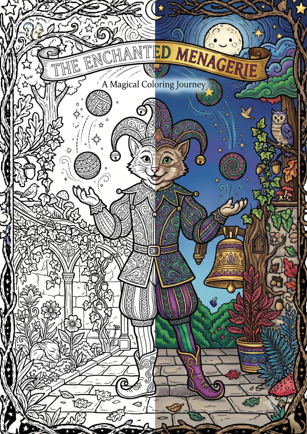 Enchanted Managerie Part One: The Ultimate Anxiety Killer: A Challenging Coloring Journey Through Mystical Forest Realms