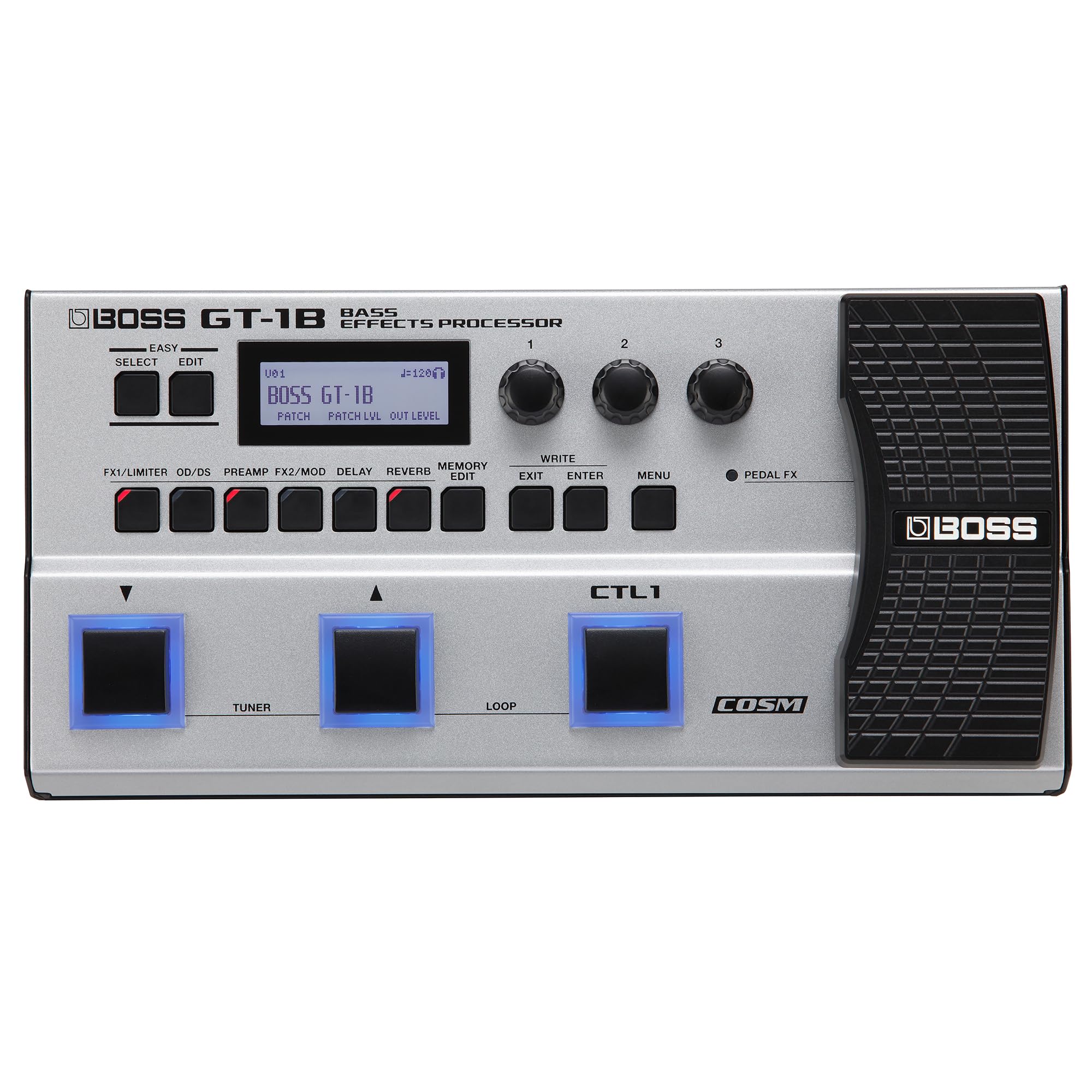 BOSS GT-1B | Compact Bass Effects Processor | Bass-Optimized Amps & Effects | Premium Sound Engine | Ideal for Beginner Bassists | Durable & Lightweight | FREE Pro Patches via BOSS Tone Central