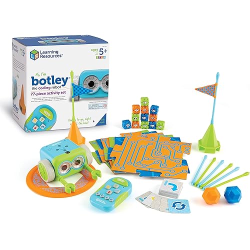 Learning Resources Botley The Coding Robot Activity Set - 77 Pieces, Ages 5+, Screen-Free Coding Robots for Kids, STEM Toys for Kids, Programming for Kids, for Kids